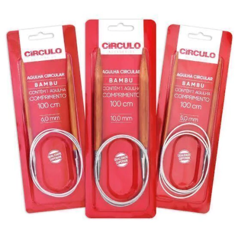 Aguja circular bamboo 5mm - 60CM