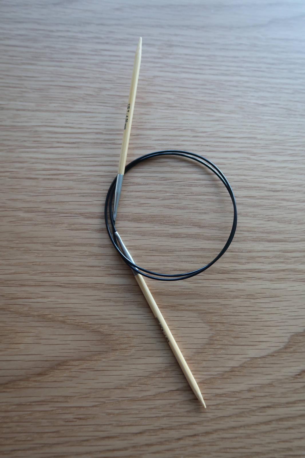 Aguja circular de bamboo 4.5mm