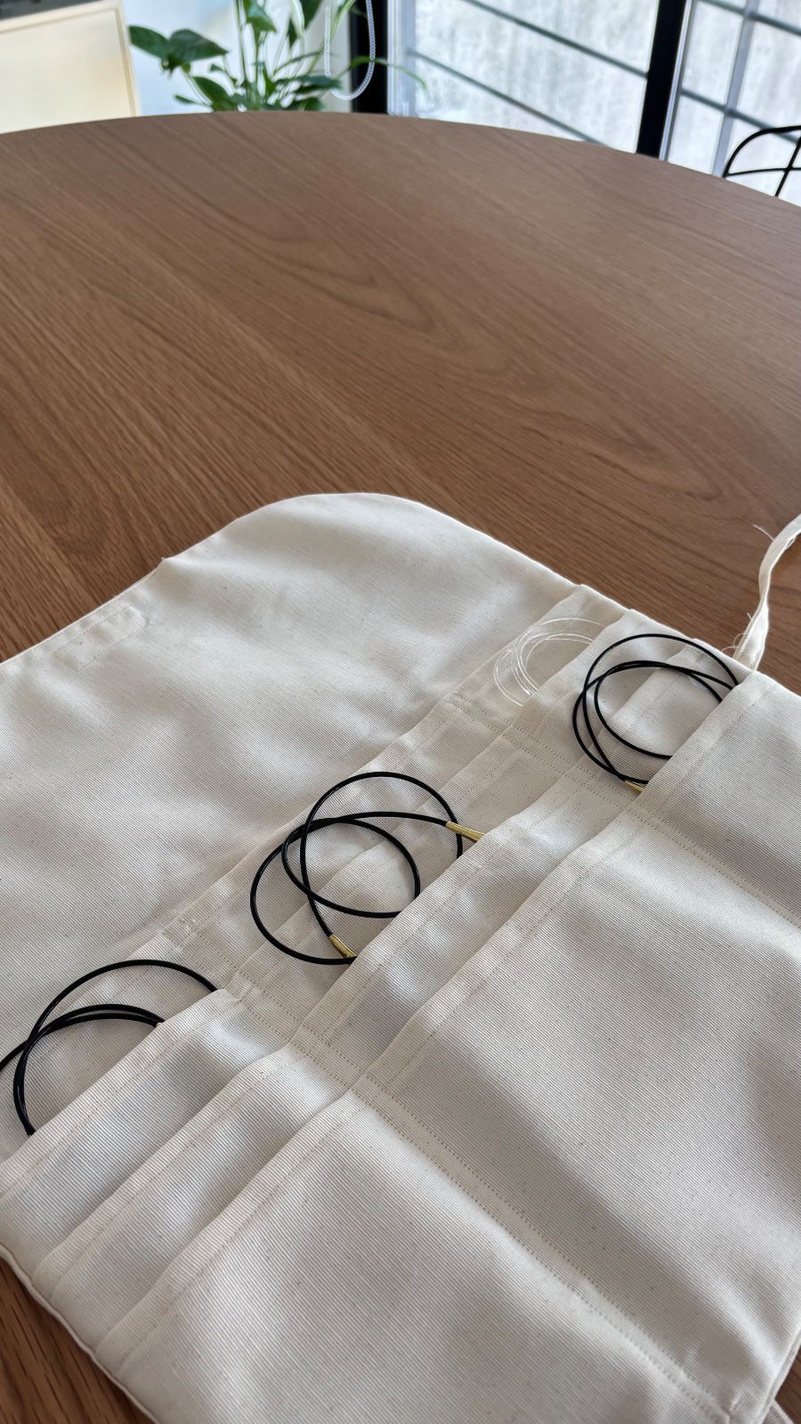 Estuche para agujas circulares